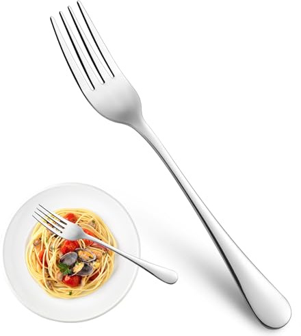 Dinner Forks,Set of 16 Top Food Grade Stainless Steel Silverware Forks,Table Forks,Flatware Forks,8 Inches,Mirror Finish & Dishwasher Safe,Use for Home,Kitchen or Restaurant