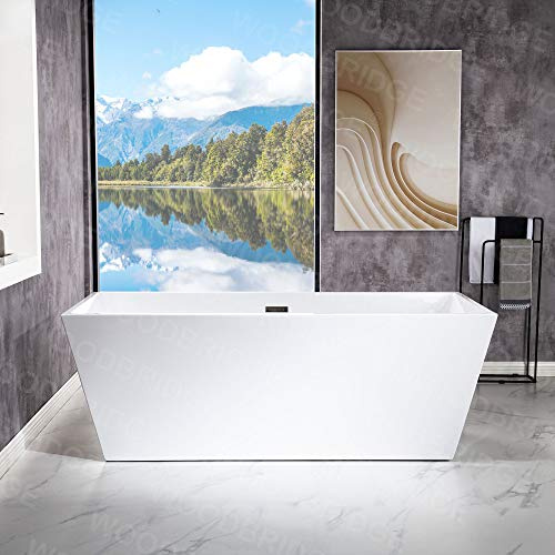 WOODBRIDGE B-0003-B/N-Drain &O Bathtub, White (B-0003 -B/N-Drain &O)