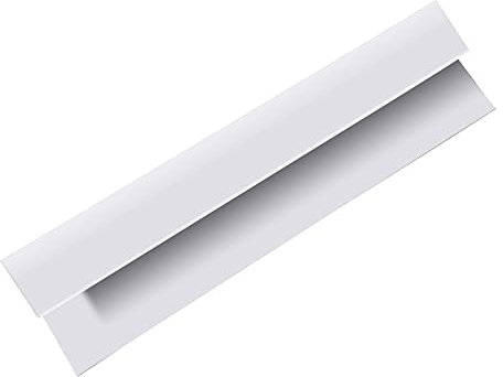 NRG Bathroom PVC Panel Trims End Cap Trim U Finishing Profiles 10mm for Bathroom Wall Panels Shower Wet Room White 2 PCS
