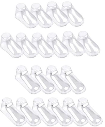 LOVIVER 20 Piezas Transparente para Zapatos de Bebé, Vitrina Duradera para Niños