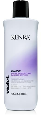 Kenra Violet Shampoo | Eliminates Brassy Tones | Purple Pigment + Deposit | Neutralizes Yellow | Moisturizes Processed Hair | Enhances Vibrancy of Blonde or Gray Hair | Color Safe | 10.1 fl. oz.