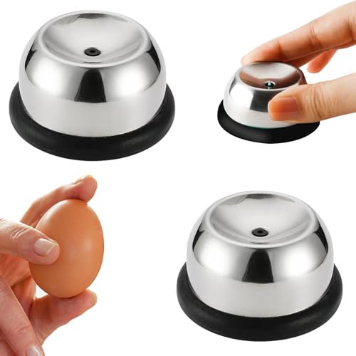 Bucauova,2 Pezzi Tagliauova in acciaio inox, Puntale per Uova,Perforatore Apri-Uovo in Acciaio Inossidabile, lavabile in lavastoviglie,Adatto per Uova Crude, Morbide e Dure