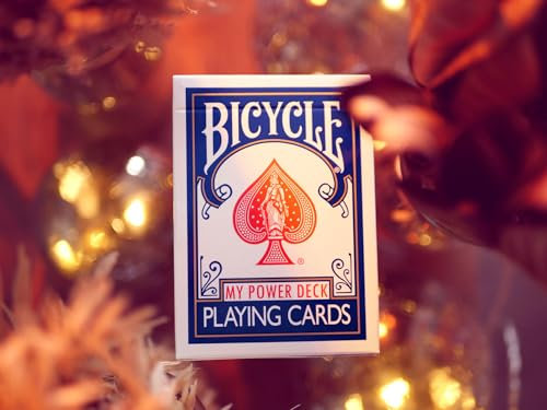 MAGICAPLANET My Power Deck - Jeu de Cartes marqué - 16 Tours de Magie Expliqués - Couleur de Dos Bleu