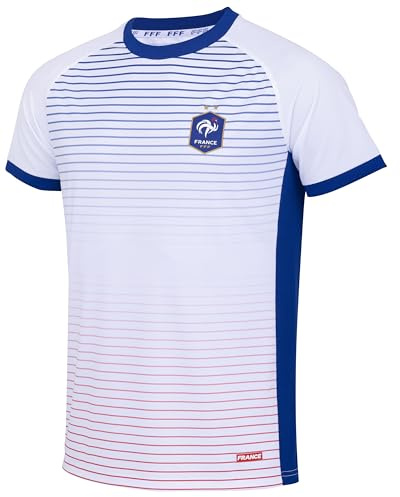 FFF Officiell kollektionströja det franska fotbollslaget, Vitt och blått, M