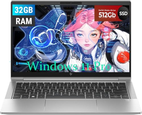 HP EliteBook 630 G10 - Ordenador portátil profesional, 13,3 FHD (1920 x 1080), Intel Core i7-1365U 3.9GHz, RAM de 32 GB, SSD 512 GB, teclado QWERTY de EE. UU., Windows 11 Pro (renovado)