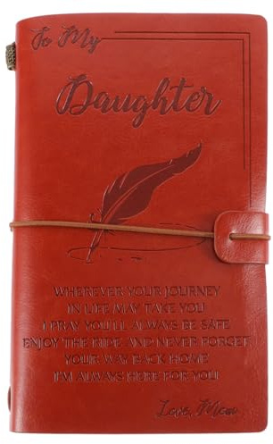 SUPVOX Quaderno Diario in Pelle Copertina Morbida, Blocco Note per Programma di Viaggio, Taccuino Portatile Leggero per Appunti e Pianificazione, Regalo per Amici e Familiari