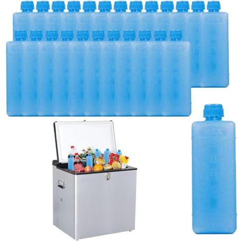 24 Pezzi Ice Pack Riutilizzabili - Ghiaccioli Piccolos - Elementis Refrigeranti - 110 Ml Ciascuno, Circa 11,5x4 Cm - Per Borsa Frigo, Picnic, Mare, Viaggi E Porta Pranzo