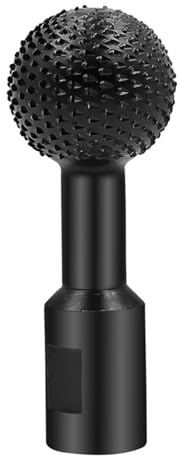 Amoladora angular Cabezal de molienda esférico Acero al carbono Tallado en madera Esfera Fresa giratoria para carpinteros profesionales y entusiastas de la carpintería (Interfaz de 10 mm para tipo