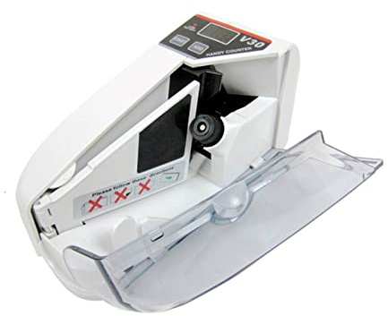 Sedelkontroll, V30 Mini Cash Counting Machine Portable Bill Counter med Battery/Plug Handy Money for kontanter och sedel pappersvalutaräkning