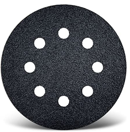 MENZER Black Klett-Schleifscheiben, 125 mm, 8-Loch, f. Exzenterschleifer, Siliciumcarbid (25 Stk.) K24