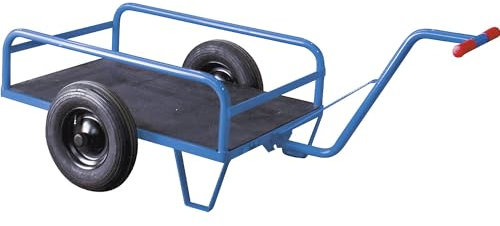 eurokraft | Zweirad-Handwagen | mit Geländer | Ladefläche 1250 x 800 mm
