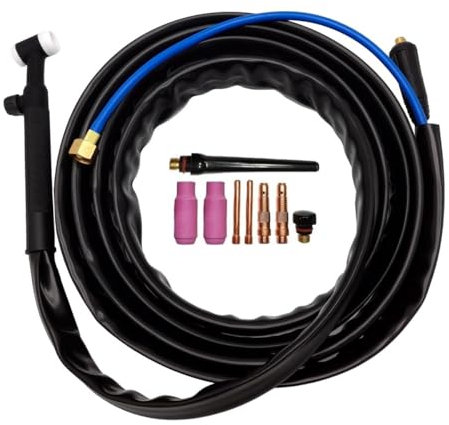 WP17FV TIG Welding Torch Flexible Head TIG Lift Scratch HF Trigger WP17 10-25 4m