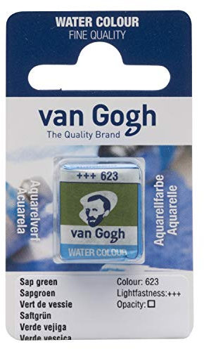 Van Gogh Aquarellfarbe, halbes Näpfchen, Saftgrün 623