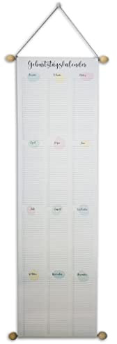 RNKVERLAG 2884 - Geburtstagskalender jahresunabhängig, Maße 230 x 891 mm, 1 Stück