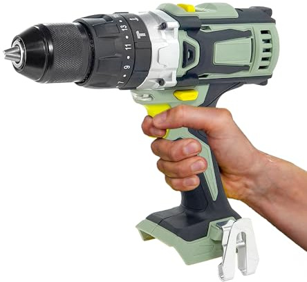 Trapano Avvitatore a Percussione 20V - 2 Velocità Meccaniche, Funzione Percussione, Mandrino Autoserrante 13mm, Ideale per Fai Da Te e Lavori Professionali, senza Batteria