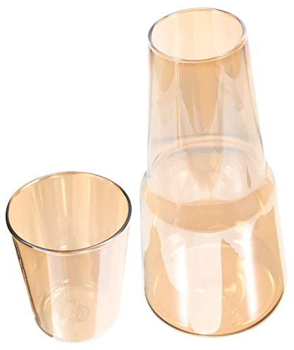 Amosfun Set Di Accessori Caraffa Per Lacqua Contenitore Per Collutorio Bottiglia Dacqua Da Comodino Supporto Contenitore Per Succo