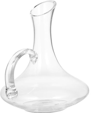 PRETYZOOM Decantador De Vino Plomo Con Asa Distribuidor Práctico Para Vino Tinto Decoración Para Hogar y Bar Botella Transparente Elegante