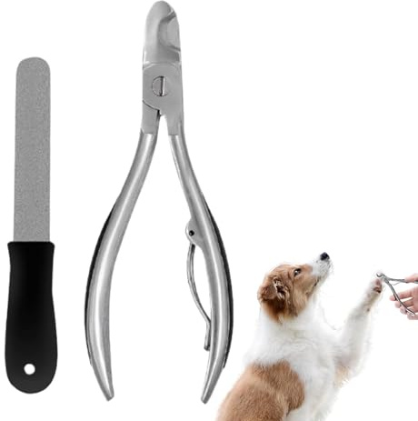 Cortador de garras para perros, cortador de garras para perros grandes, cortador de garras para cachorros, cortador de patas de perro, resistente, cortaúñas para mascotas, lima de uñas de acero