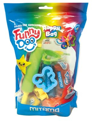 Mitama Happy Bag Funny Doo, Pasta da modellare, Scatola Gioco con formine, 14 pezzi, da 3 anni in su, Gioco e Tempo Libero, Bambini