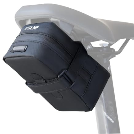 OIENNI Bike Saddle Bag, Waterproof Under Seat Pouch, Lightweight Portable Small Storage Bag for Mountain & Road Bicycles