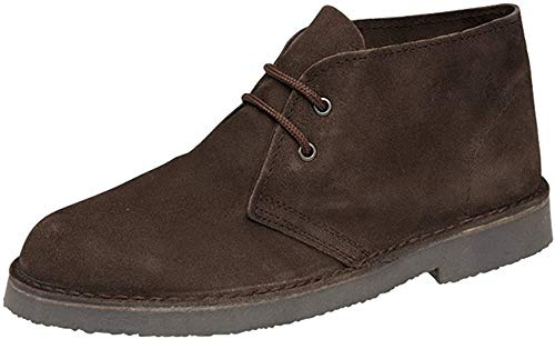 Bottines classiques en daim pour hommes - Marron - marron, 42.5