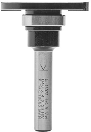 ENT 13972 Scheibennutfräser HW, Schaft (S) 8 mm, Durchmesser (D) 40 mm, NL 4 mm, ØKL 19 mm, T 10,5 mm, GL 54 mm, auf Spindel montiert mit Kugellager 19 mm