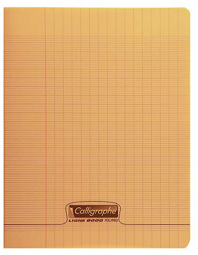 Calligraphe 18108C – anteckningsbok/skolhäfte calligraphe 17 x 22 cm, 24 ark, fransk linjatur, 90 g, orange, 1 st