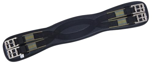 Kincade Anti-Chafe Shaped Elastic Dressage Girth, Black, 50cm/20