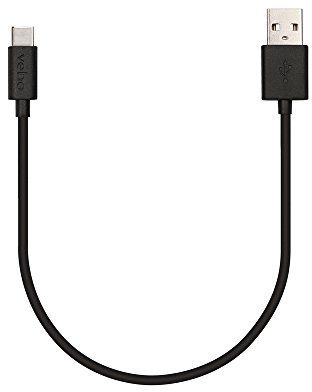Veho Pebble 20cm USB-C Cable - Black , VCL-002-C-20CM
