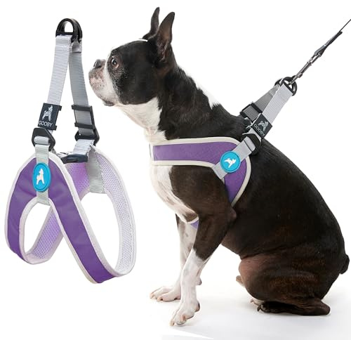 Gooby Simple Step-in III Dog Harness, Purple, Medium