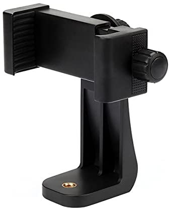 Koolehaoda - Supporto universale per treppiede per smartphone, con morsetto di rotazione a 360°, per treppiede, selfie stick, iPhone, Samsung Galaxy o altri telefoni cellulari