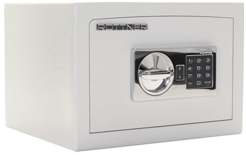 Rottner Bruno Wertschutzschrank EN1 Elektronikschloss Aufbohrschutz Notbestromung möglich bedingter Feuerschutz 1 verstellbarer Fachboden inkl. Befestigungsmaterial