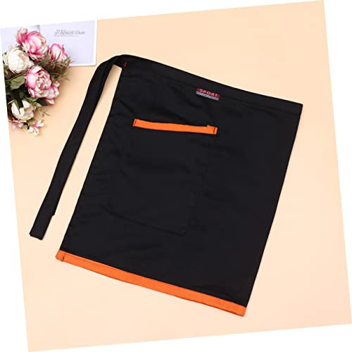 BESTonZON Grembiule Unisex Corto Con Tasche Grembiule Da Servizio Per Camerieri Protezione Per Vestiti e Pantaloni Adatto Per Cucina e Bar