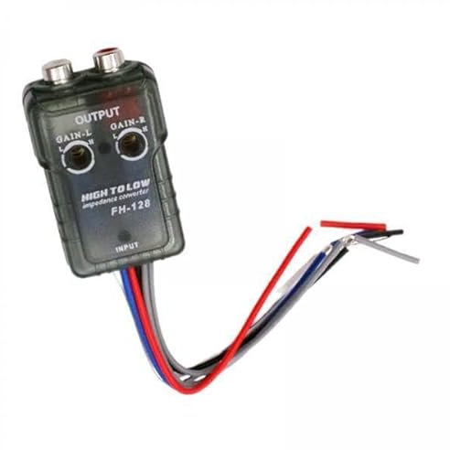 AsrMyjcx 2X Cablaggio Amplificatore per Auto Convertitore Audio da Alto a Basso Robusto Adattatore di Segnale Audio