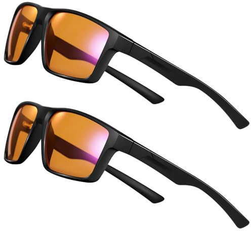 Okany Gafas Luz Azul con Protección UV y Antideslumbramiento para Ordenador y Gaming – Gafas Anti Fatiga Ocular para Hombre y Mujer