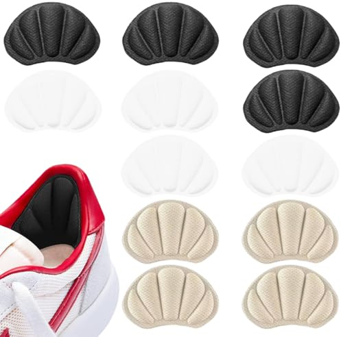 6 Paia Tallone Cuscino, Proteggi Tallone per Scarpe, Salva Tallone, Cuscinetti per Scarpe, Cuscini per Tallone, Cuscinetti per Scarpe, Proteggi Tallone Scarpe Uomo Donne