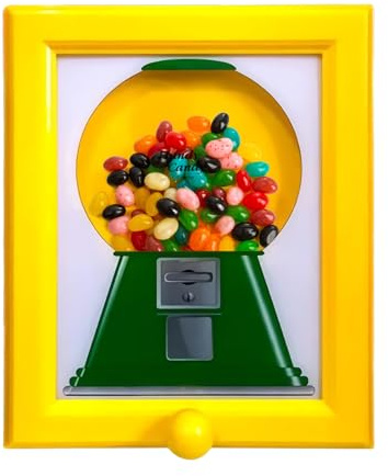 SEESUNO Candy Dispenser Picture Frame, Creative Wall Mounted Handy Candy Frame Dispenser for Home Decor