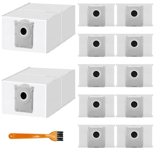 12 sacchetti per aspirapolvere compatibili con DEEBOT X9 PRO OMNI,X8 PRO OMNI,T50 OMNI,T5O PRO OMNI, T5O MAX PRO OMNI, T30C OMNI,T30C PRO OMNI, T80 OMNI