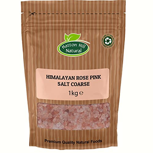 Himalayan Rose Pink Crystal Salt Coarse 1kg by Hatton Hill - Free UK Delivery
