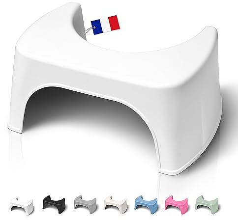 Well Care Sgabello Bagno Fisiologico - Poggiapiedi Adulti per WC - Sgabellino Squatty da Toilette - Panchetto contro la stitichezza - Plastica Riciclata