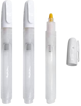 Sharplace Marqueurs de Stylo de retouche de Peinture Vierge remplissables vides (Lot de 5) - Remplissez avec Votre Propre Peinture Acrylique, à Base d'huile et