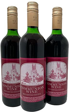 Non Alcoholic Communion Wine - Red (Full Case (12 Bottles))