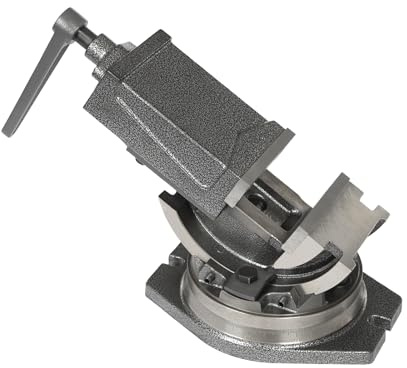 Morsa manuale per macchina, morsa manuale da tavolo, morsa girevole a 360°, larghezza massima 80 mm, per utensili da officina, smerigliatrici