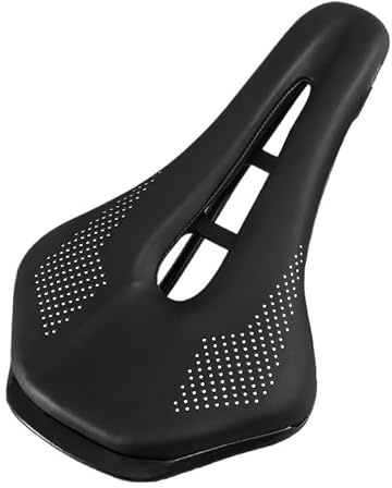 Sillin MTB Sillín de Bicicleta Sillines de Bicicleta de montaña Sillín de Bicicleta de Carretera Sillín de Bicicleta de montaña Sillín de PU a Prueba de Golpes Accesorios de Ciclismo(Noir)