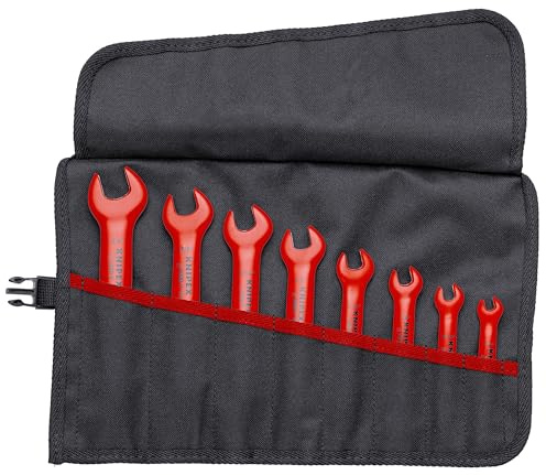KNIPEX 98 99 13 S4 8 Piece 1,000V Sae Insulated Open End Wrench Set