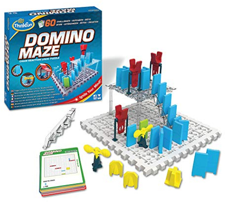 ThinkFun - 76373 - Domino Maze, das kniffelige Logikspiel mit dem Dominoeffekt für Jungen und Mädchen ab 8 Jahren