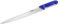 thermohauser Kuchenmesser, Küchenmesser (Stahl, rostfrei), einseitig geschliffen, mit blauem Kunststoffgriff, Klinge 31 cm, Blau