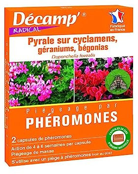 Décamp' - Phéromones contre la chenille du géranium, cyclamen, bégonia, azalée...