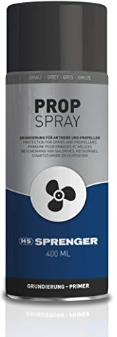 Sprenger Prop Spray Primer - grau, 400 ml I Unterwasser Grundierung für Antifouling und Lack I besonders geeignet für Propeller, Außenborder und Antriebe I für schwer zu erreichende Flächen
