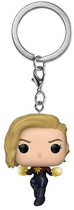 Funko Pop! Keychain: the Marvels - Captain Marvel Novelty Keyring - Collectable Mini Figure - Stocking Filler - Gift Idea - Official Merchandise - Movies Fans - Backpack Decor